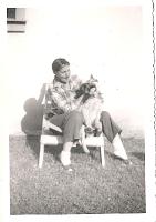Edith Girotti and dog